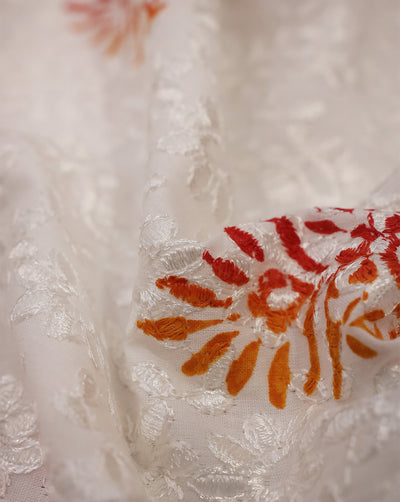 COTTON SCHIFFLI EMBROIDERY FABRIC (WIDTH-40 INCHES)