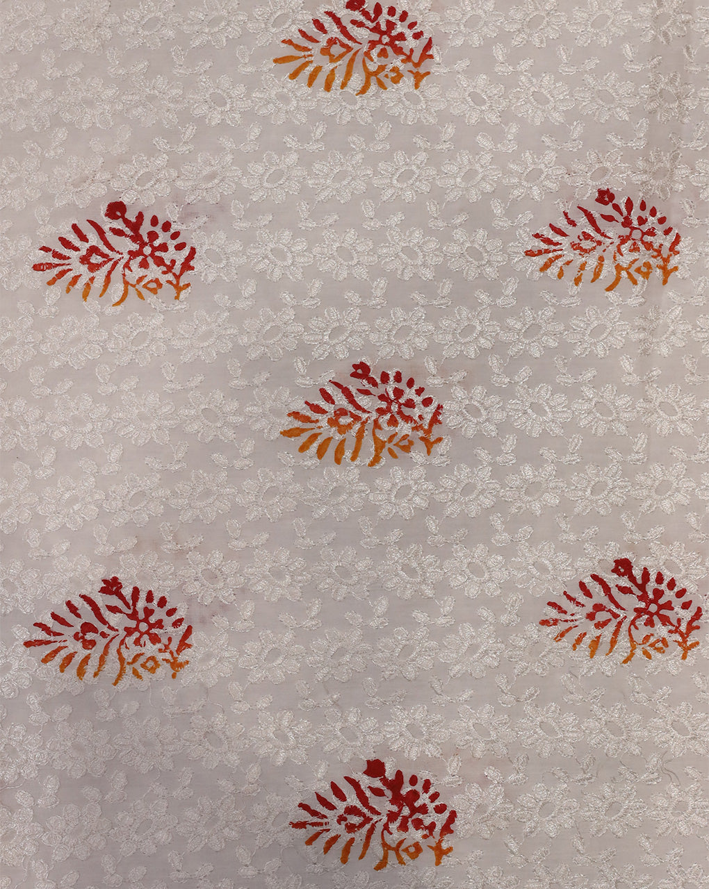 COTTON SCHIFFLI EMBROIDERY FABRIC (WIDTH-40 INCHES)