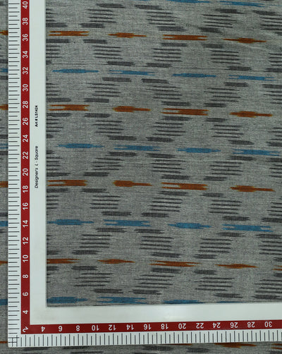 YARN DYED COTTON IKAT FABRIC