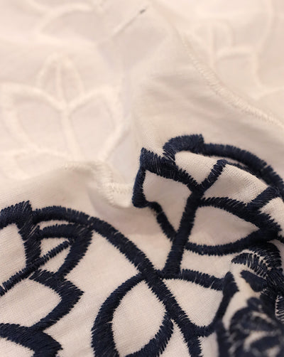 COTTON SCHIFFLI EMBROIDERY FABRIC (WIDTH-56 INCHES)
