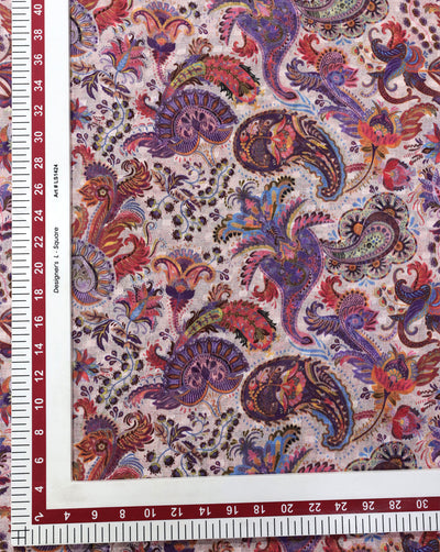 PAISLEY DESIGN DIGITAL PRINTED FABRIC (WIDTH-56 INCHES)