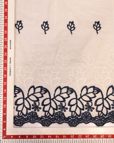 COTTON SCHIFFLI EMBROIDERY FABRIC (WIDTH-56 INCHES)