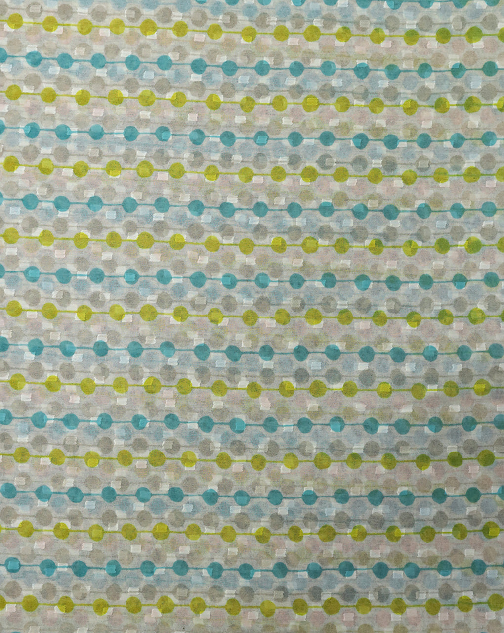 MULTICOLOR POLKA DOTS DESIGN DIGITAL PRINTED FABRIC