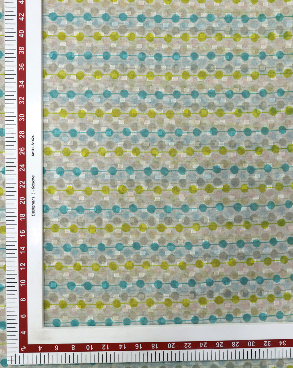 MULTICOLOR POLKA DOTS DESIGN DIGITAL PRINTED FABRIC