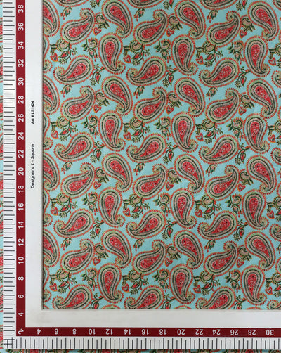 PAISLEY DESIGN DIGITAL PRINTED FABRIC (WIDTH-56 INCHES)