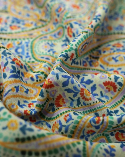 PAISLEY DESIGN DIGITAL PRINTED FABRIC (WIDTH-56 INCHES)