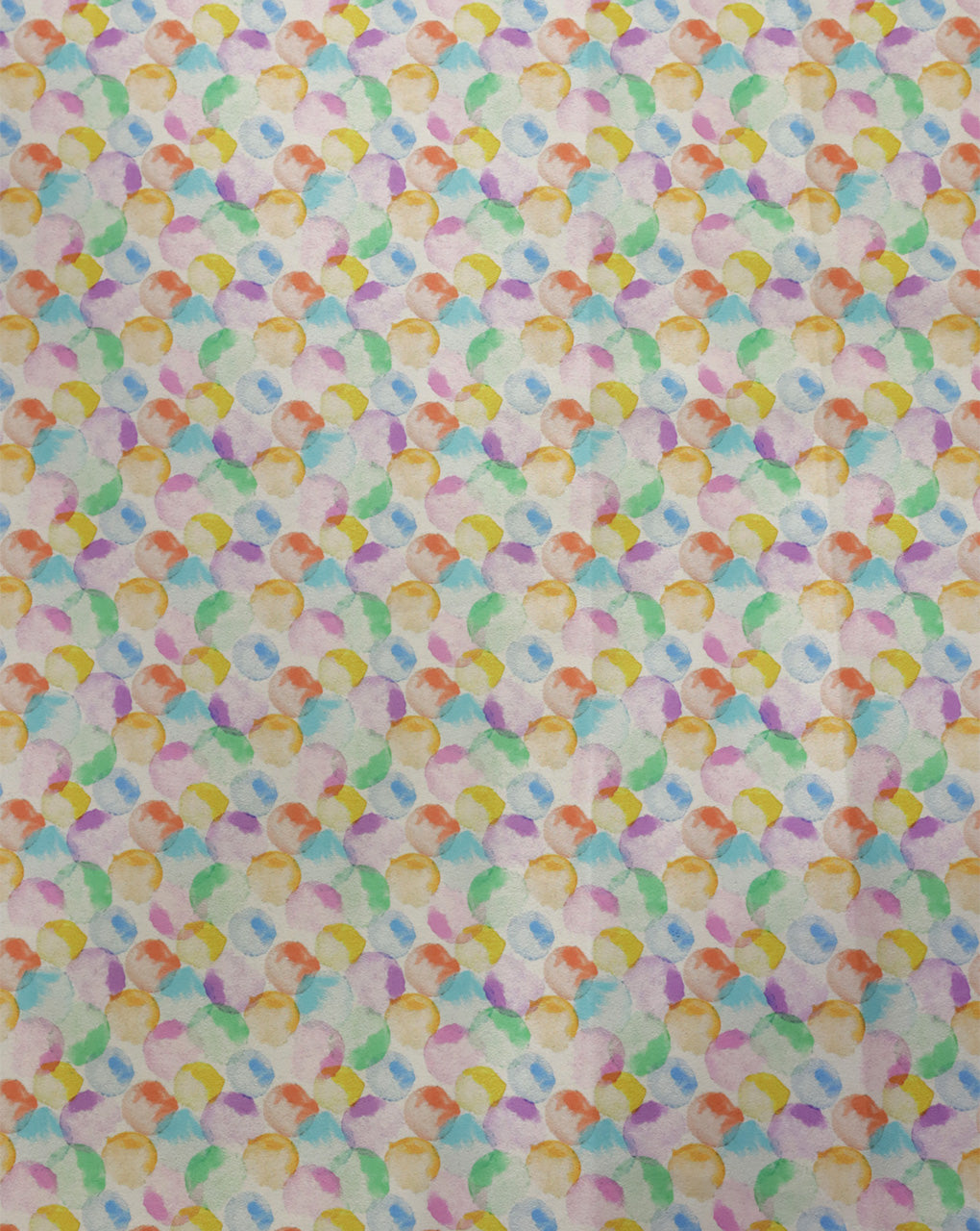 MULTICOLOR POLKA DOTS DESIGN DIGITAL PRINTED FABRIC