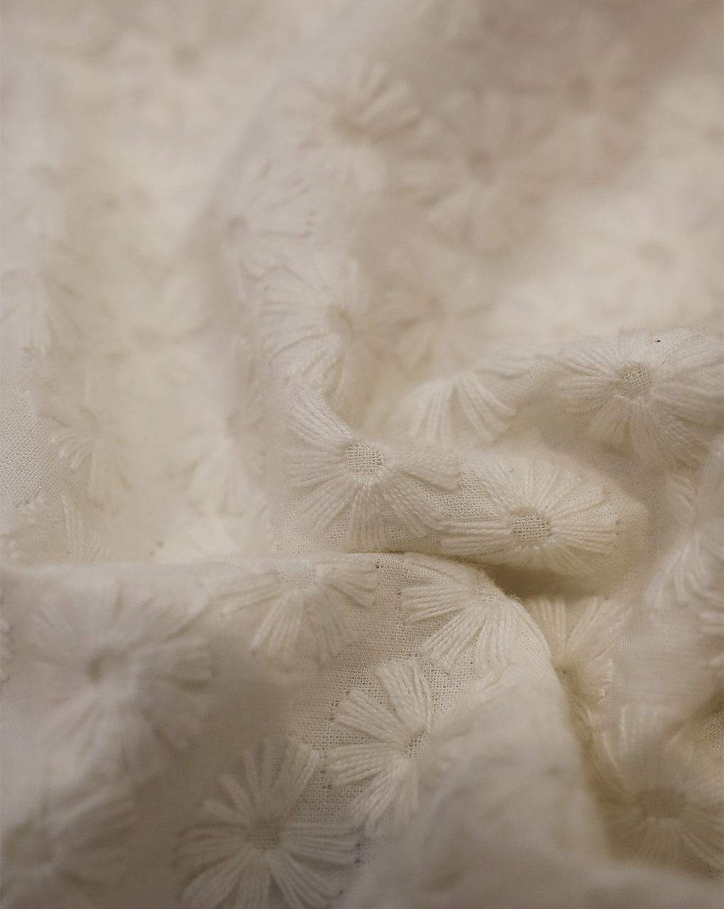 COTTON SCHIFFLI EMBROIDERY FABRIC (WIDTH-40 INCHES)