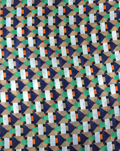 GEOMETRIC DESIGN DIGITAL PRINTED FABRIC (WIDTH-56 INCHES)