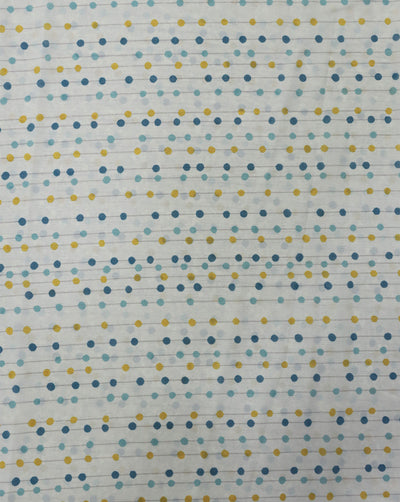 MULTICOLOR POLKA DOTS DESIGN DIGITAL PRINTED FABRIC