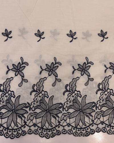 COTTON SCHIFFLI EMBROIDERY FABRIC (WIDTH-56 INCHES)