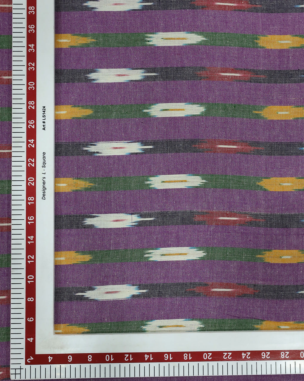 YARN DYED COTTON IKAT FABRIC