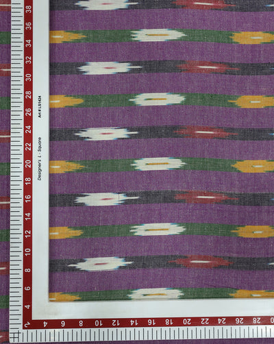 YARN DYED COTTON IKAT FABRIC