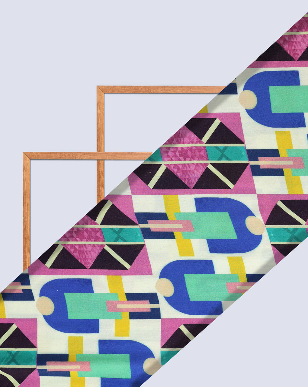 GEOMETRIC DESIGN DIGITAL PRINTED FABRIC (WIDTH-56 INCHES)