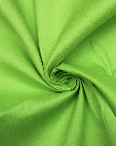 Plain Green Poly Dupion Fabric