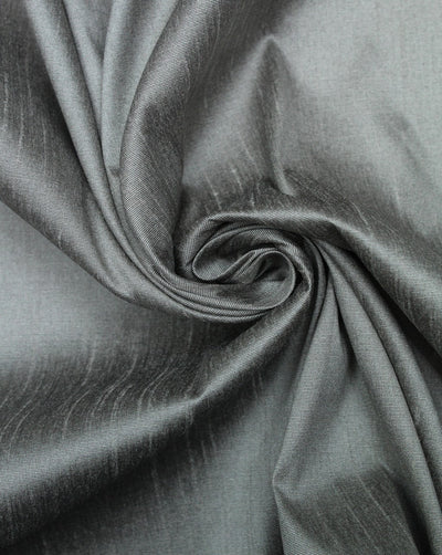 Plain Grey Poly Dupion Fabric