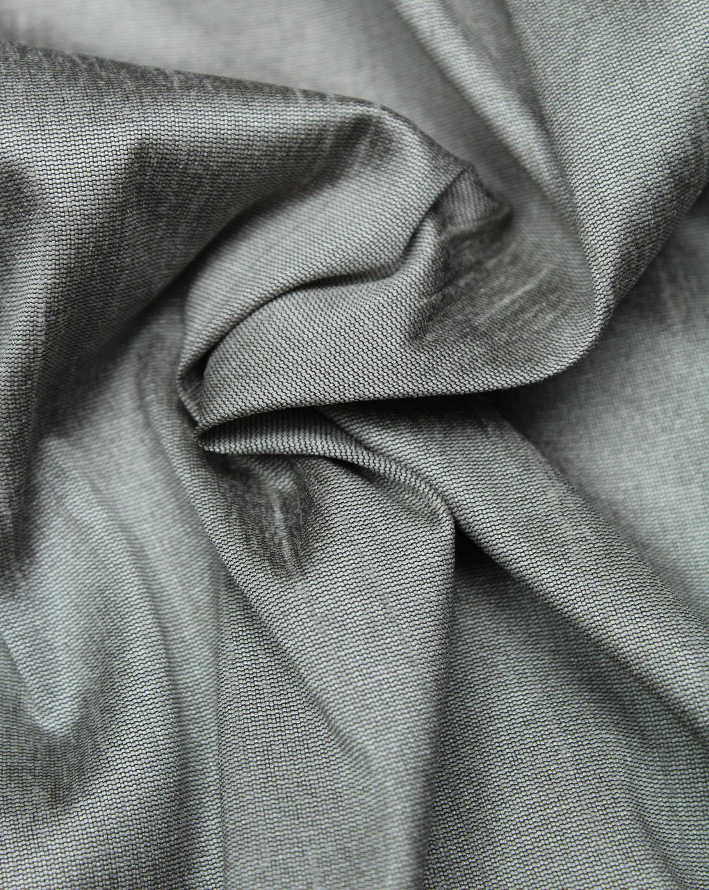 Plain Grey Poly Dupion Fabric
