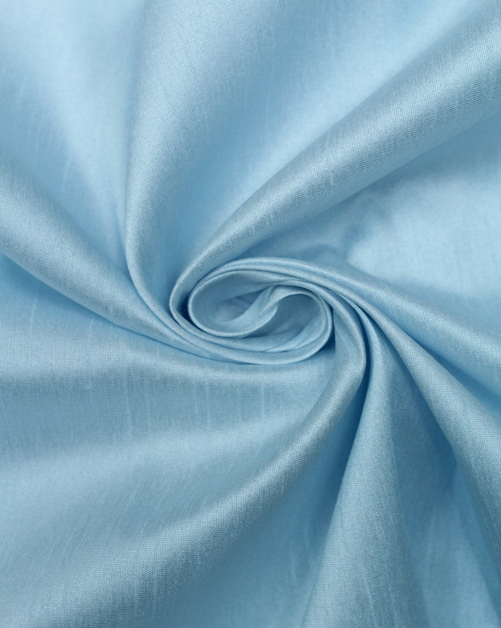 Plain Light Blue Poly Dupion Fabric
