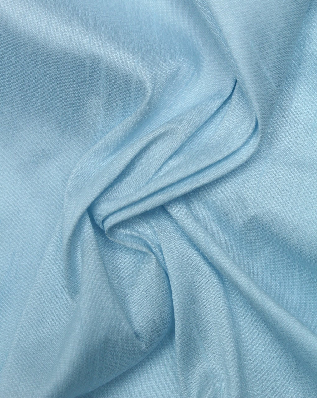 Plain Light Blue Poly Dupion Fabric