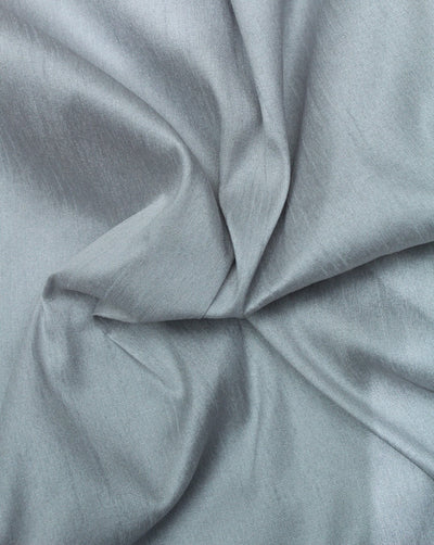 Plain Steel Grey Poly Dupion Fabric
