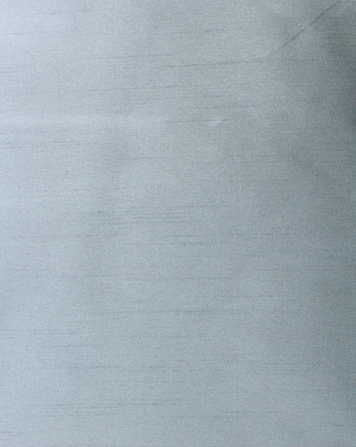 Plain Steel Grey Poly Dupion Fabric