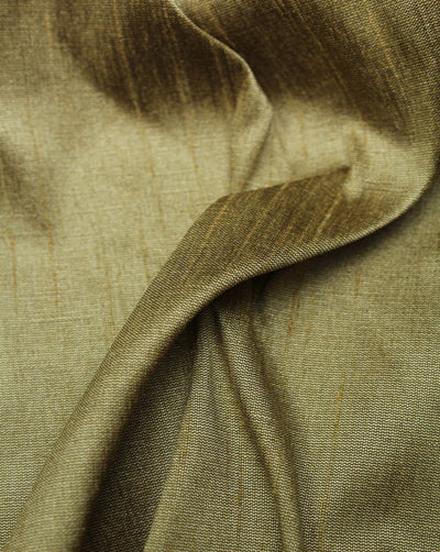 Plain Golden Poly Dupion Fabric