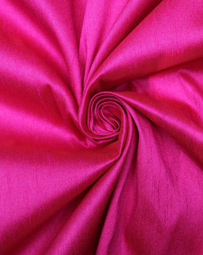 Plain Dark Pink Poly Dupion Fabric