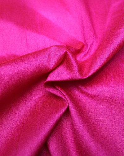Plain Dark Pink Poly Dupion Fabric