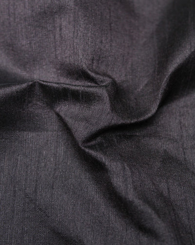 Plain DarkBrown Poly Dupion Fabric