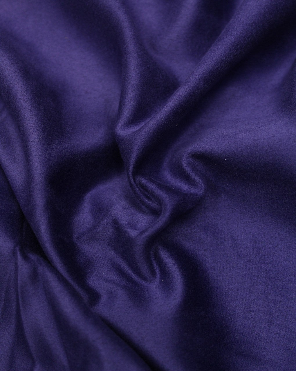 Plain Dark Blue Polyester Suede Fabric