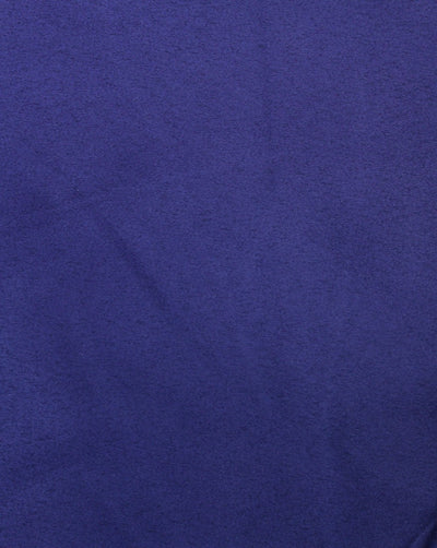 Plain Dark Blue Polyester Suede Fabric