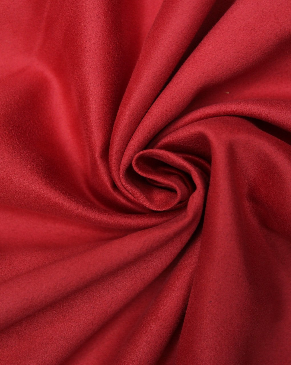 Plain Red Polyester Suede Fabric