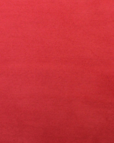 Plain Red Polyester Suede Fabric