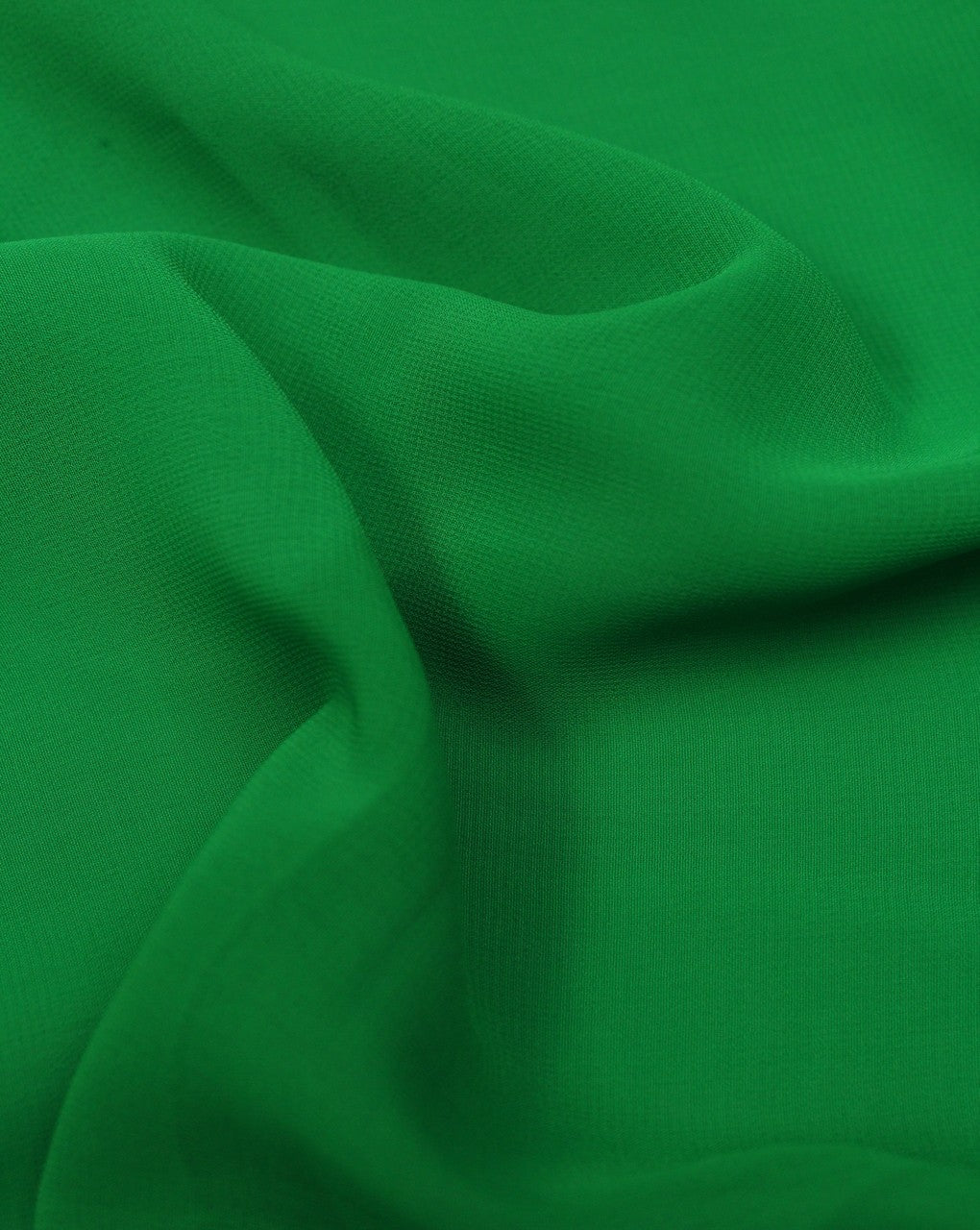 Plain Green 3 Lazer Georgette Fabric