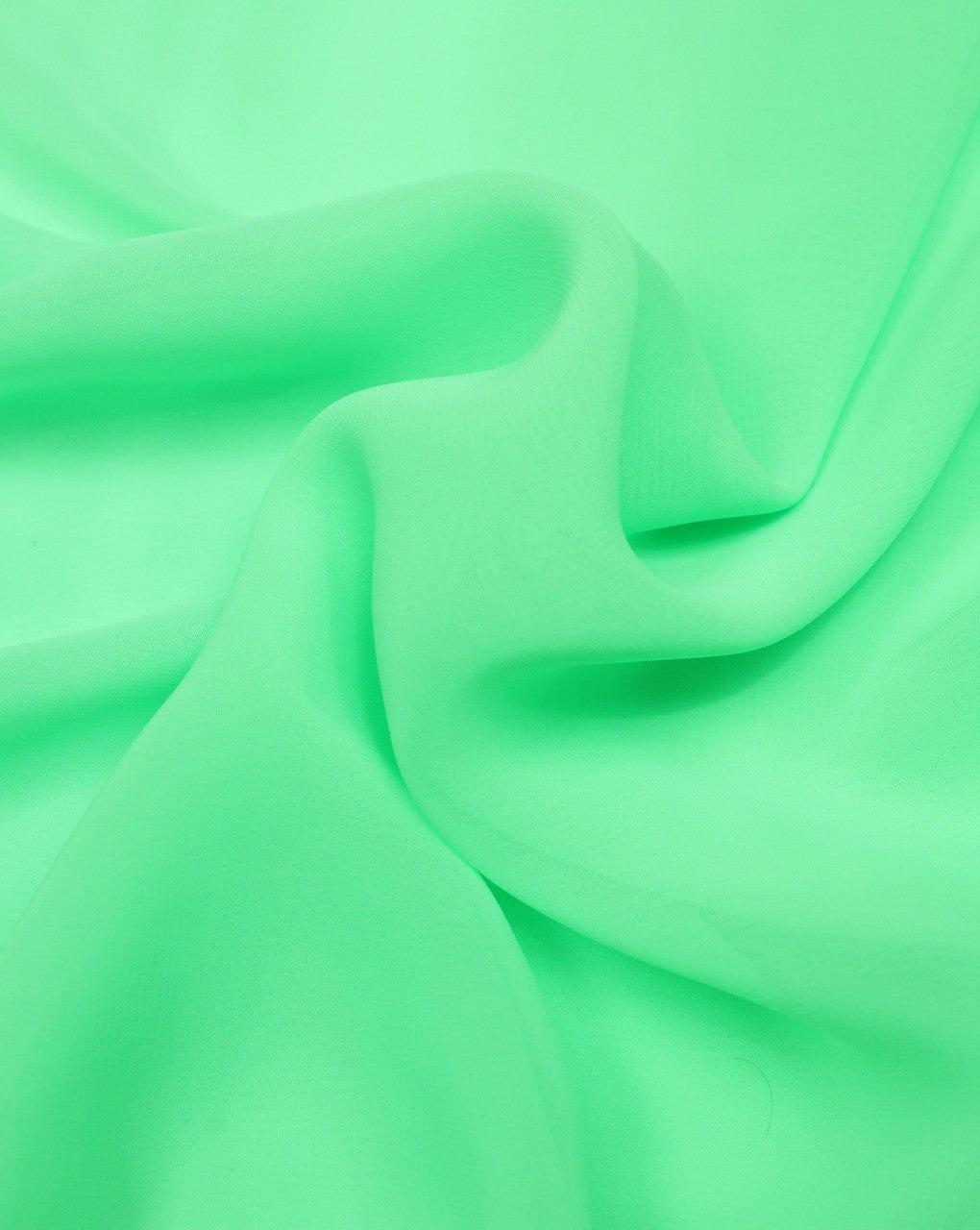 Plain Light Green Lazer Georgette Fabric