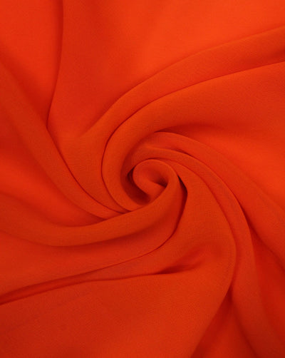 Plain Orange 2 Lazer Georgette Fabric
