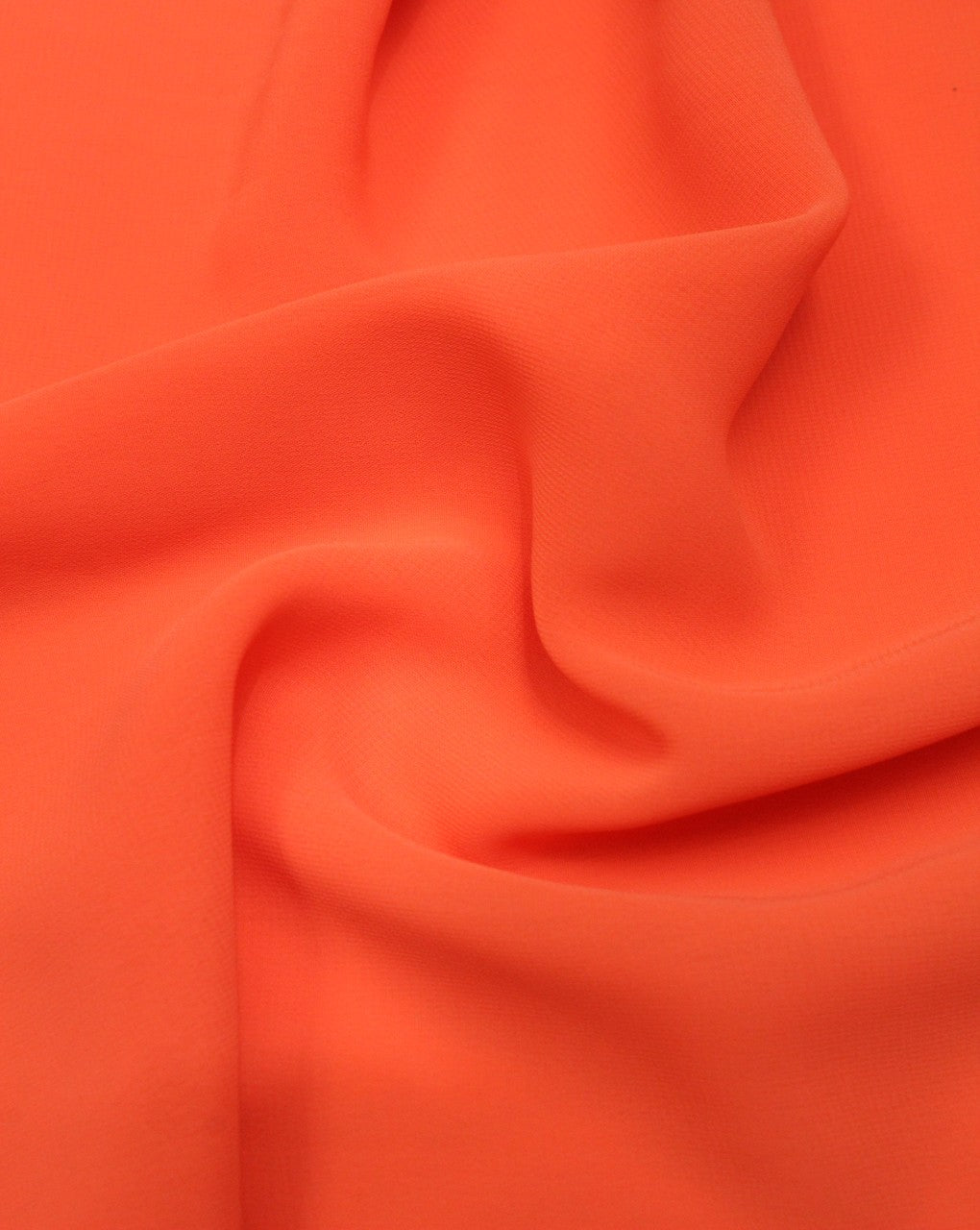 Plain Orange Lazer Georgette Fabric