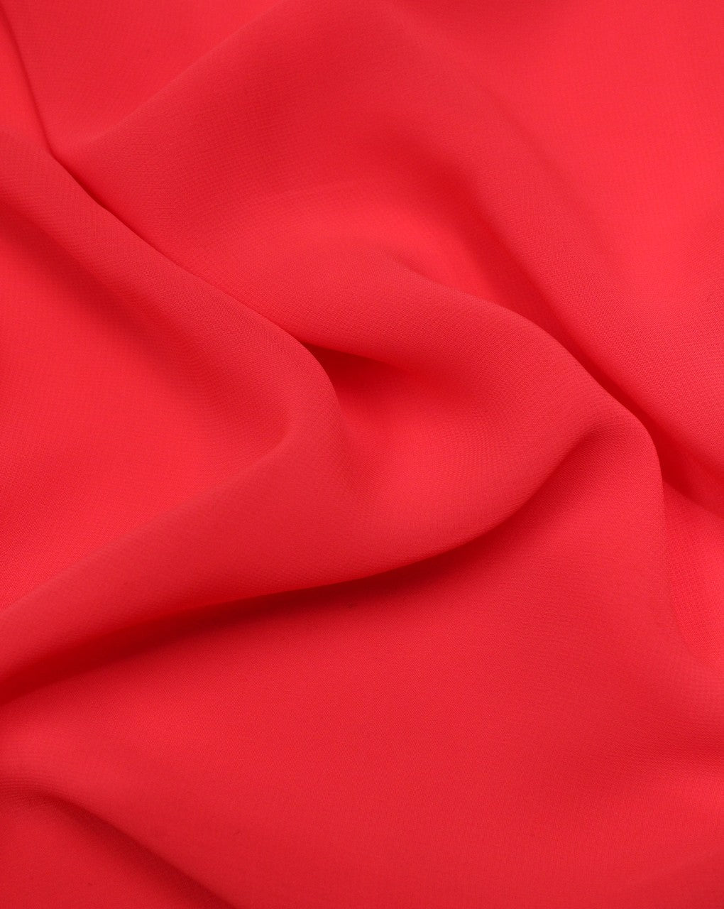 Plain Red 1 Lazer Georgette Fabric