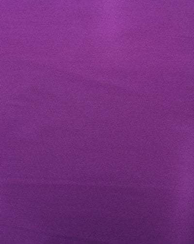 Plain Purple Polyester Crepe Fabric