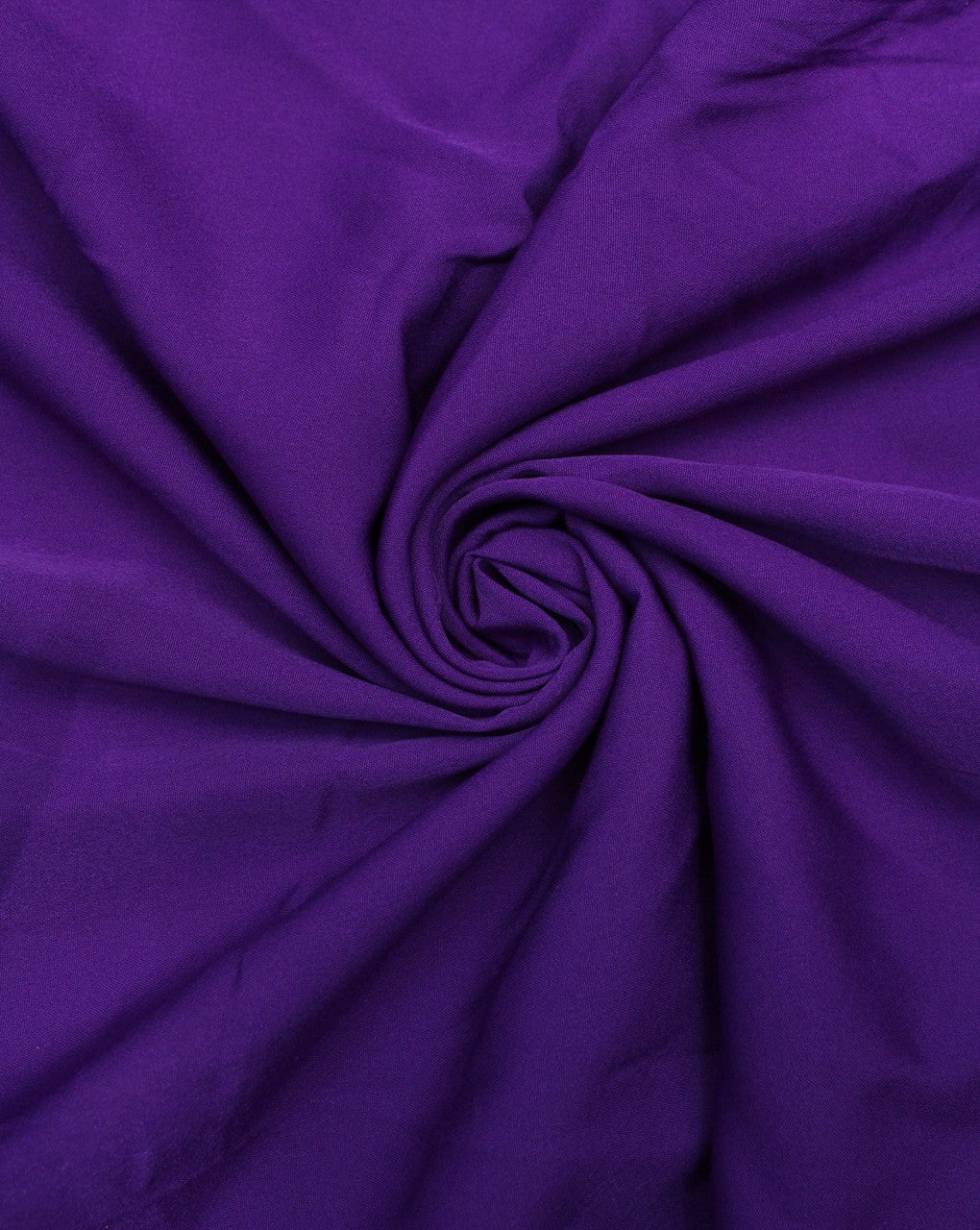 Plain Dark Purple Polyester Crepe Fabric