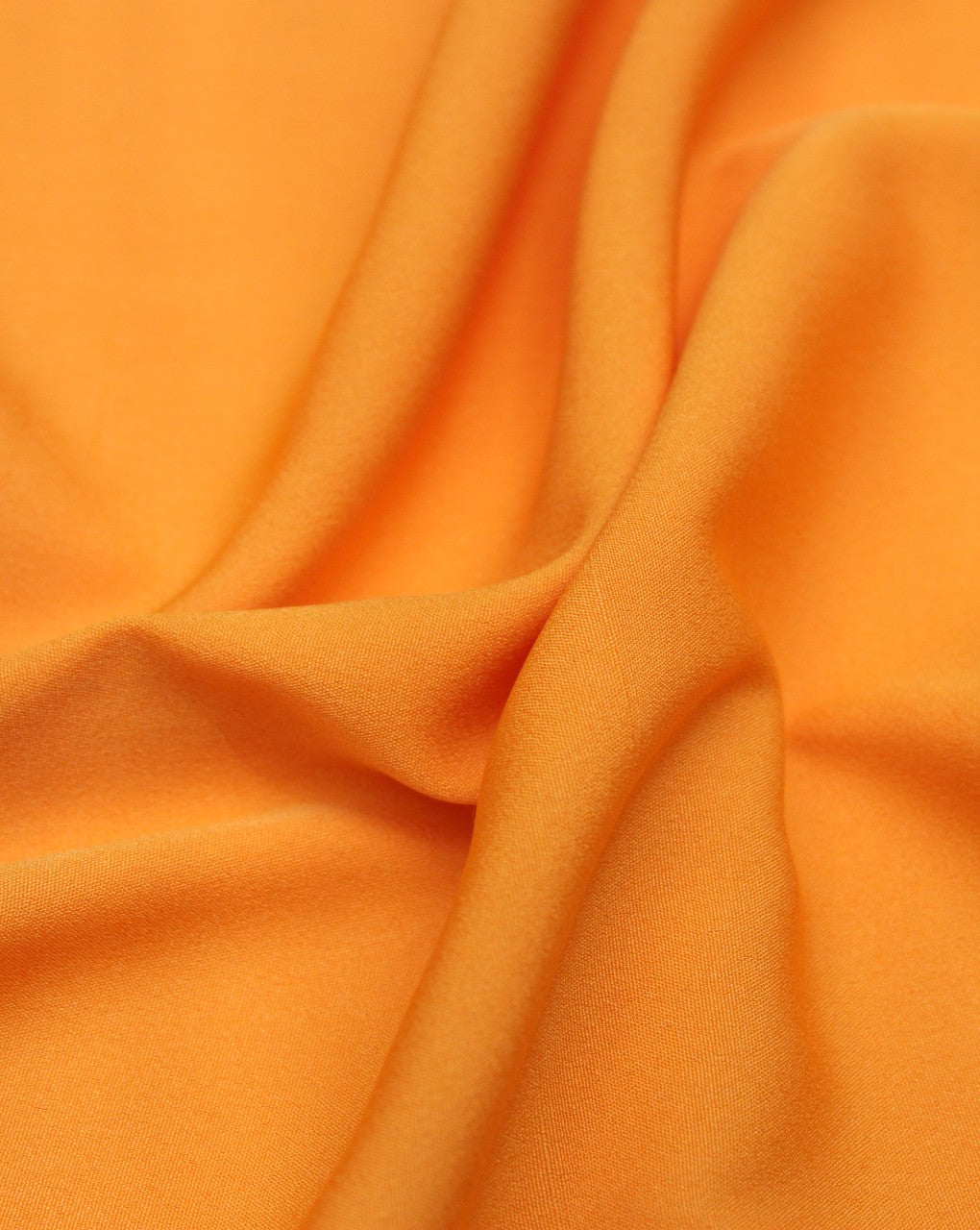 Plain Light Yellow Polyester Crepe Fabric