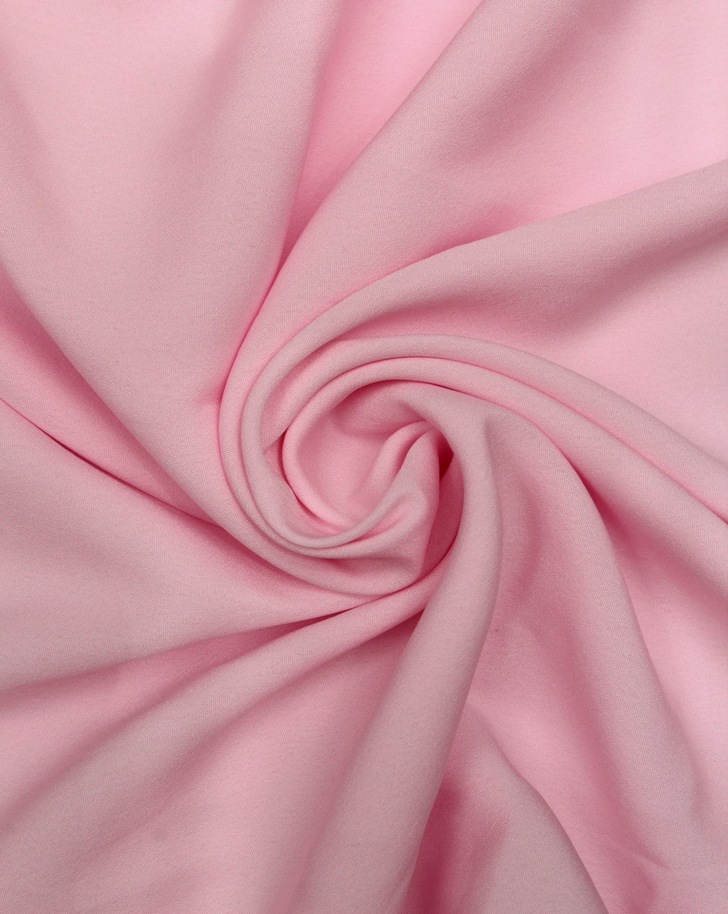 Plain Baby Pink Polyester Crepe Fabric