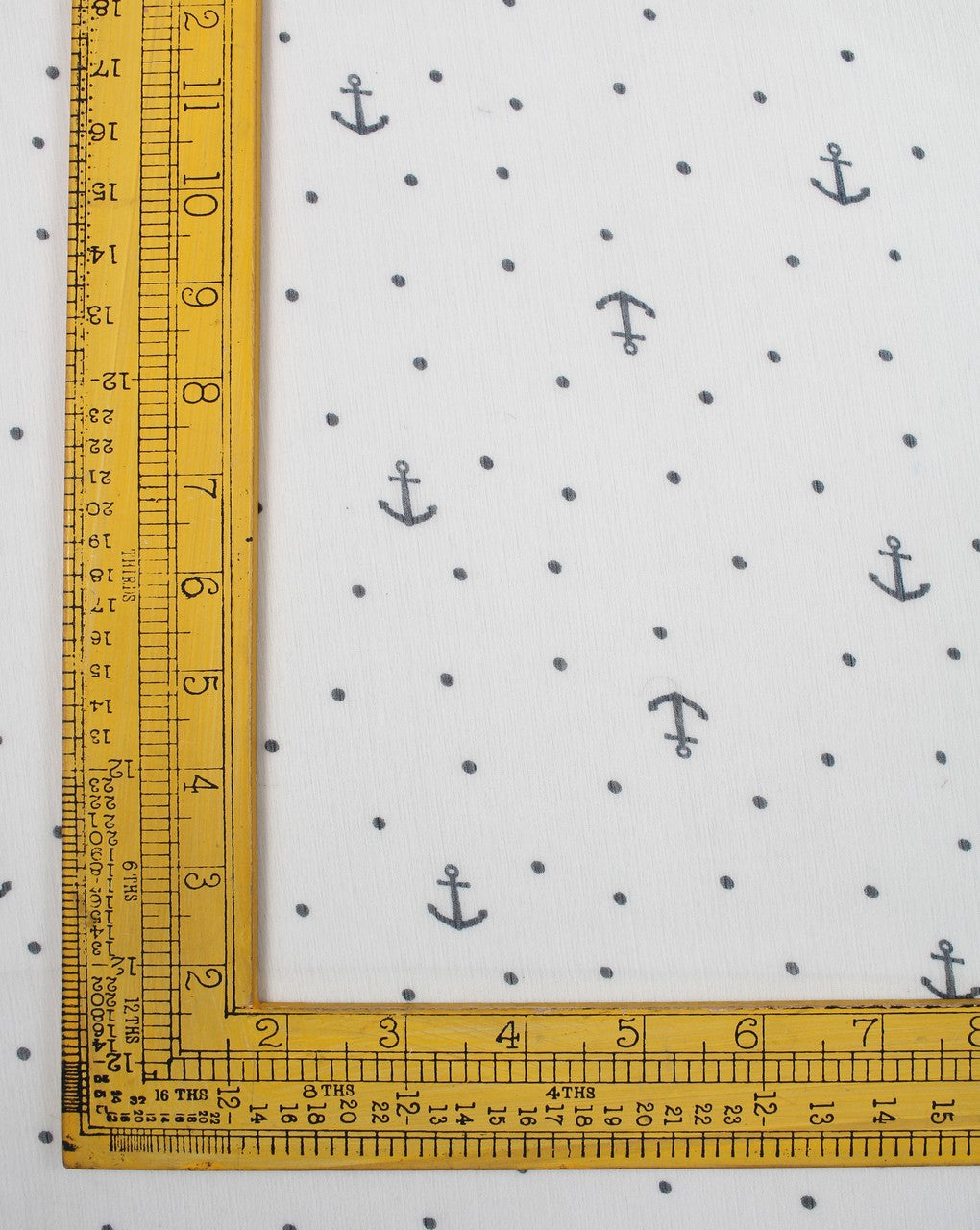 White And Black Polka Dots Print Polyester Chiffon Fabric