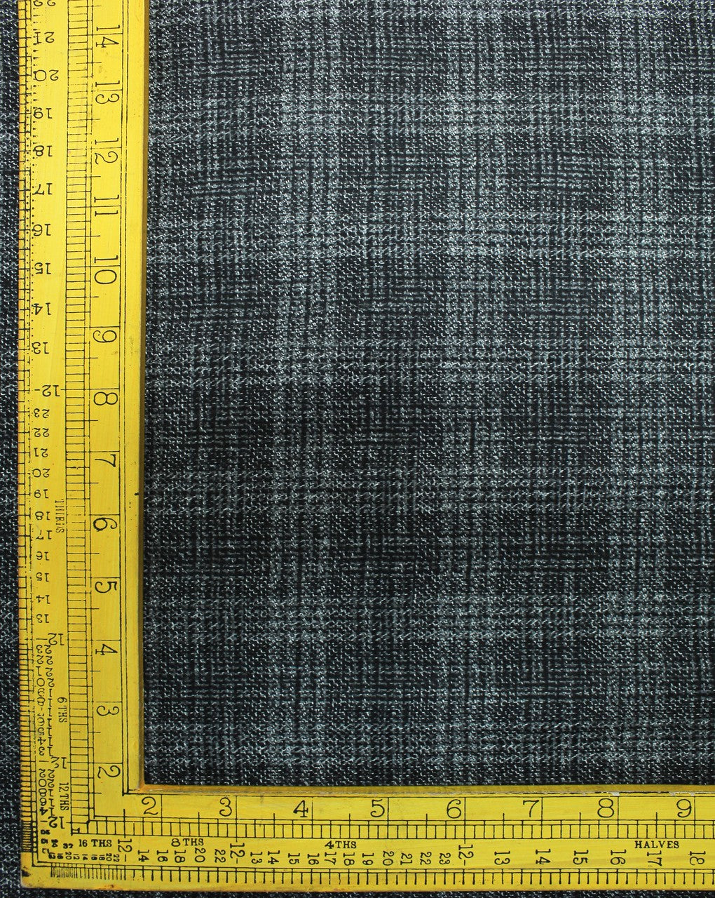 White And Black Checks Design Woolen Tweed Fabric