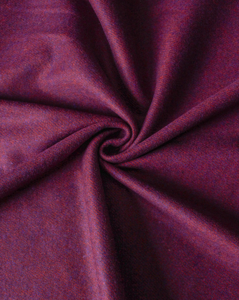 Red Chevron Design Woolen Tweed Fabric