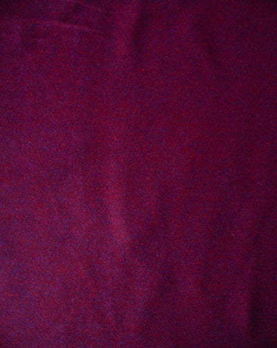 Red Chevron Design Woolen Tweed Fabric