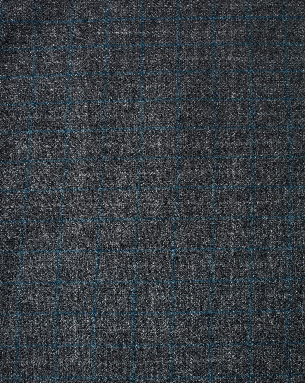 Black Checks Woolen Tweed Fabric