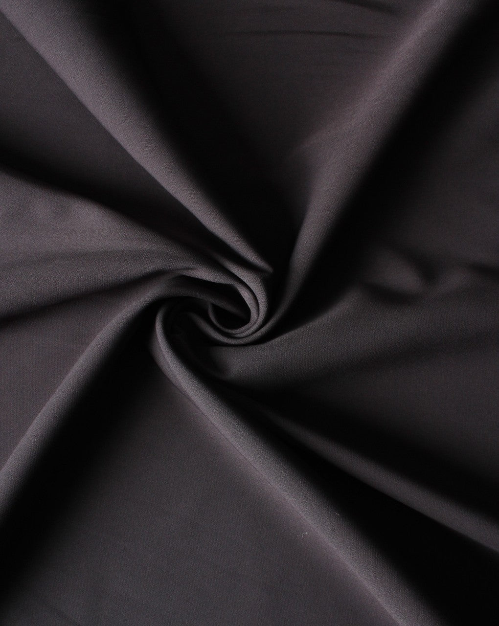 Plain Slate Grey Polyester Crepe Fabric