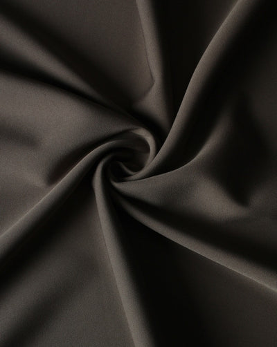 Plain Khaki Polyester Crepe Fabric