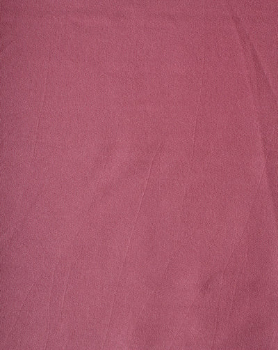 Plain Baby Pink Polyester Crepe Fabric